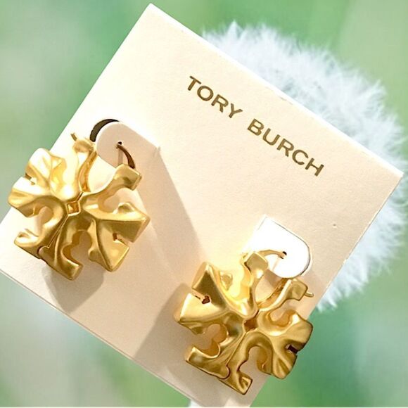 TORY BURCH ROXANNE HOOPS EARRINGS - Picture 5 of 6